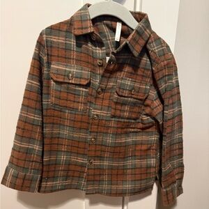 Like New Rylee & Cru Plaid Boys Flannel
